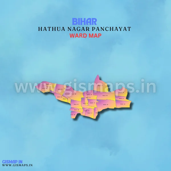 Hathua Nagar Panchayat Ward Map